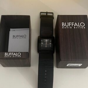 Vintage Buffalo David Bitton Sleek Black Watch